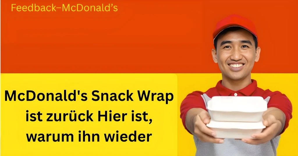 McDonald's Snack Wrap ist zurück Hier ist, warum ihn wieder