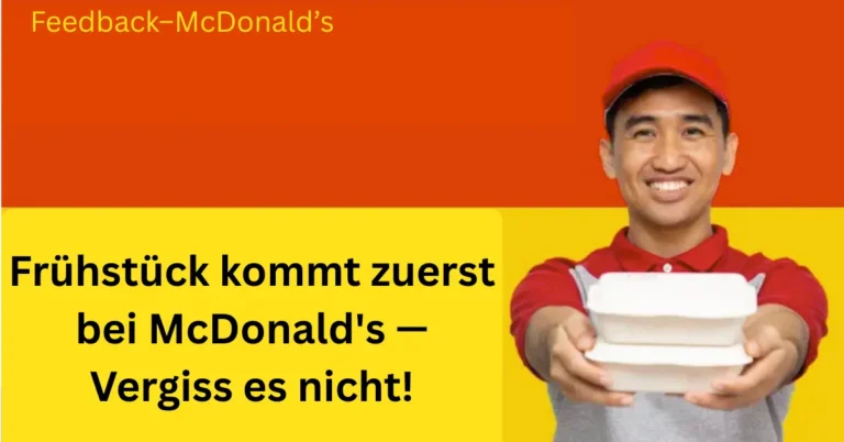 Frühstück kommt zuerst bei McDonald's — Vergiss es nicht!