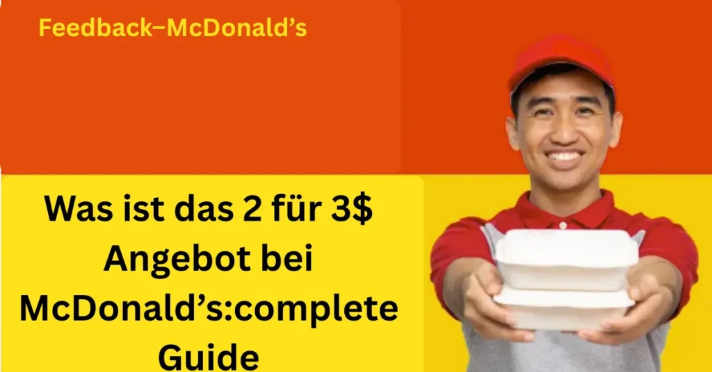 Angebot bei McDonald’s